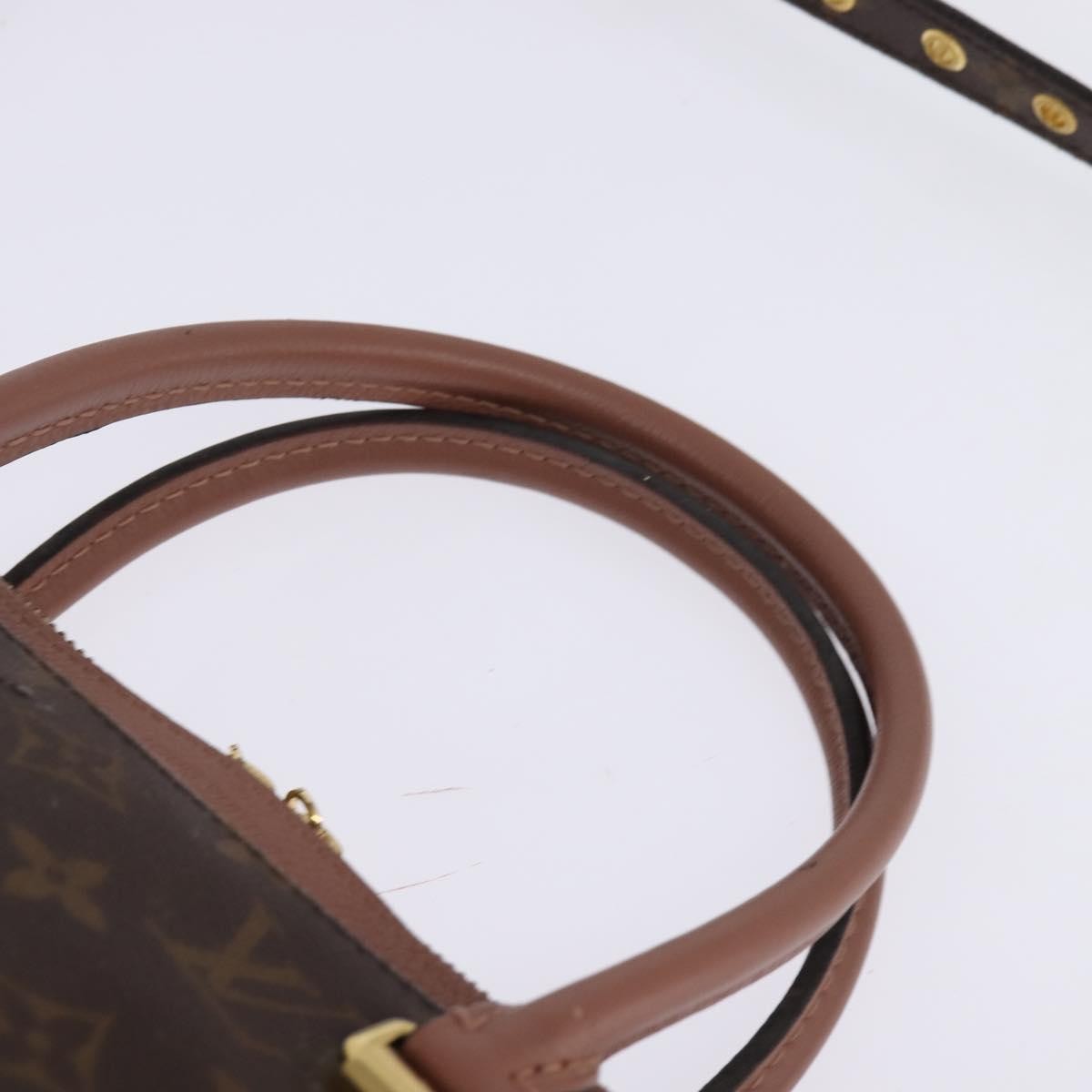 Louis Vuitton LOUIS VUITTON Monogram Pallas MM Hand Bag 2way Bois De Rose M41598 Authentic 145373