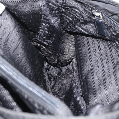 Prada PRADA Tote Bag Nylon Black Silver Authentic bs29615