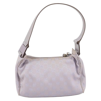 Gucci GUCCI GG Canvas Shoulder Bag Purple Gold 92699 Authentic 158466