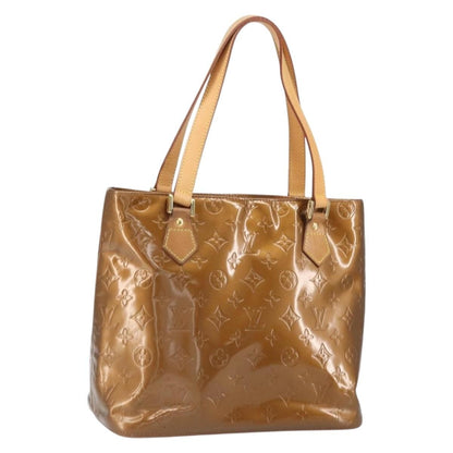 Louis Vuitton LOUIS VUITTON Monogram Vernis Houston Hand Bag Bronze M91122 LV Authentic 171944