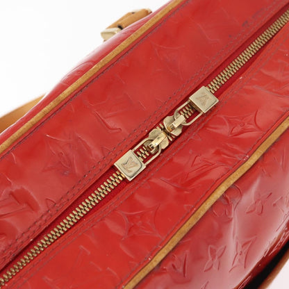 Louis Vuitton LOUIS VUITTON Monogram Vernis Sutton Hand Bag Red Rouge M91080 LV Authentic bs34724