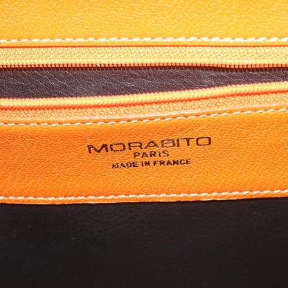 MORABITO MORABITO Scalar 28 Hand Bag Leather Orange Authentic am5465