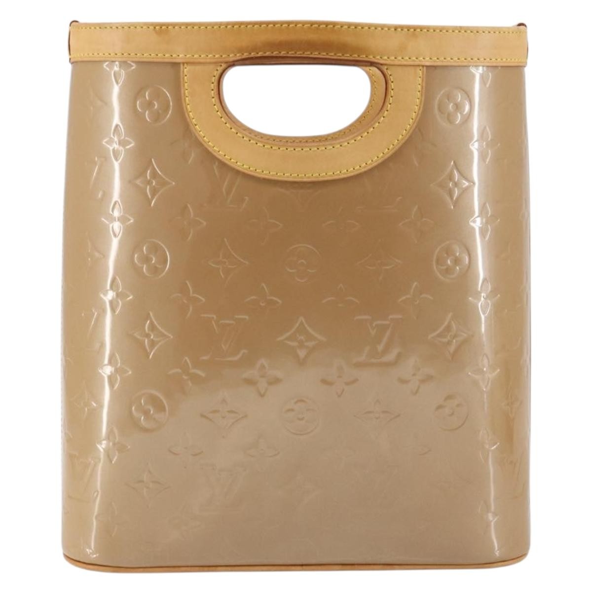 Louis Vuitton LOUIS VUITTON Vernis Stillwood Vertical Hand Bag Noisette M91364 LV Authentic gh952