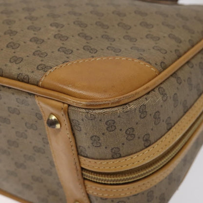 Gucci GUCCI Micro GG Supreme Hand Bag PVC Beige Gold 000 39 0030 Authentic BA2146