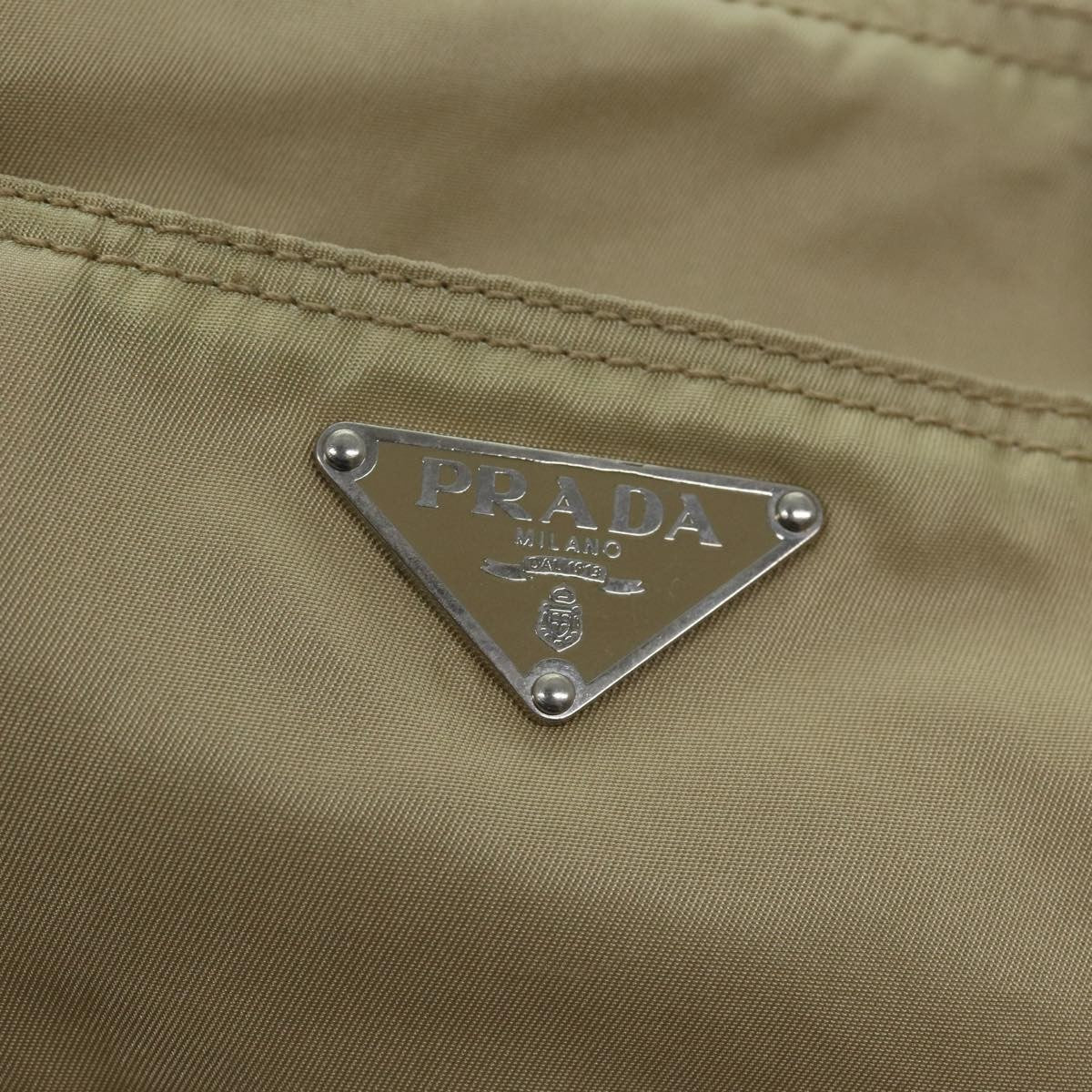 Prada PRADA Tote Bag Nylon Beige Authentic 75668
