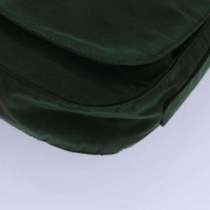 Prada PRADA Chain Shoulder Bag Nylon Green Authentic 82275