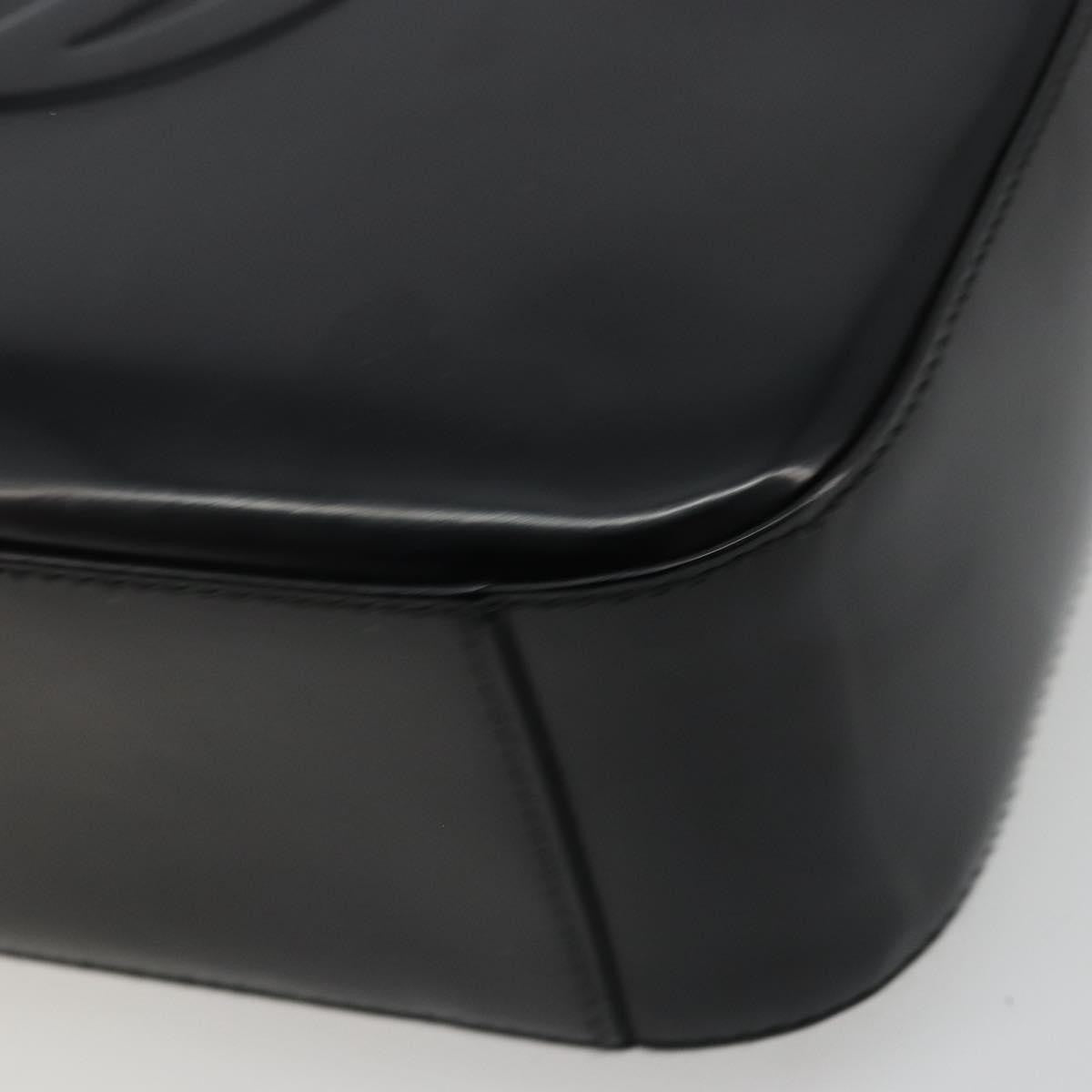 Gucci GUCCI Shoulder Bag Patent leather Black Silver 000 1046 0506 Authentic 175203