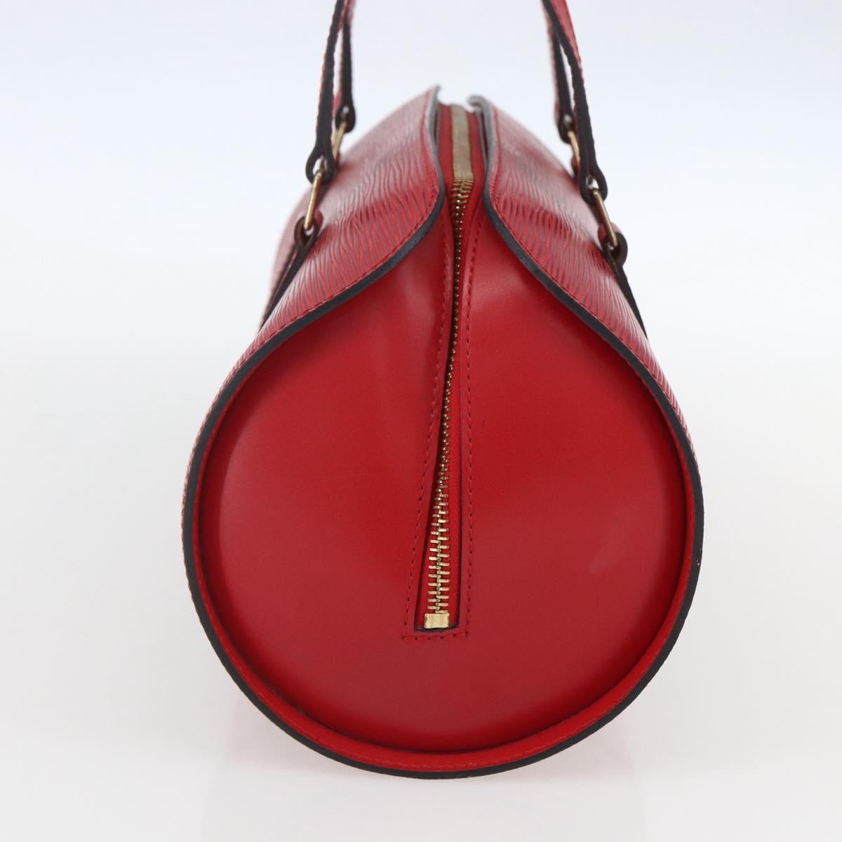 Louis Vuitton LOUIS VUITTON Epi Soufflot Hand Bag Red M52227 LV Authentic mr1713V