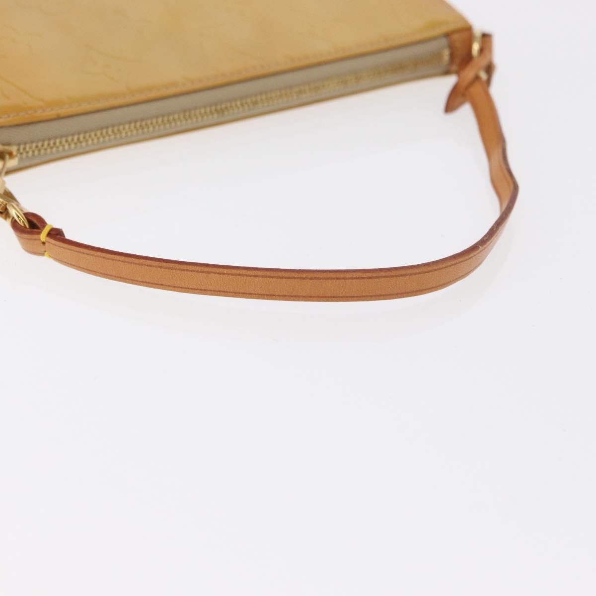 Louis Vuitton LOUIS VUITTON Monogram Vernis Lexington Accessory Pouch Beige M91010 Authentic 162728 Bag