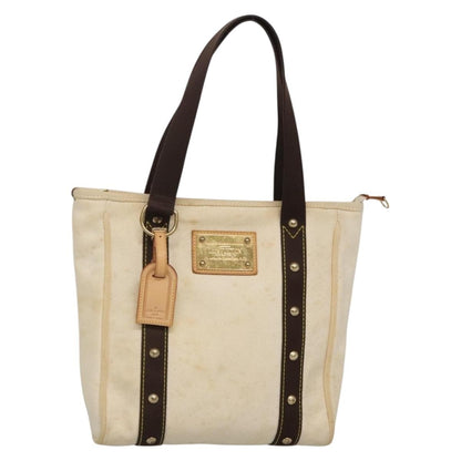 Louis Vuitton LOUIS VUITTON Cabas MM Antigua Tote Bag Brown Beige M40036 LV Authentic bs29237