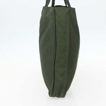 Prada PRADA Tote Bag Nylon Green Silver Authentic 151686