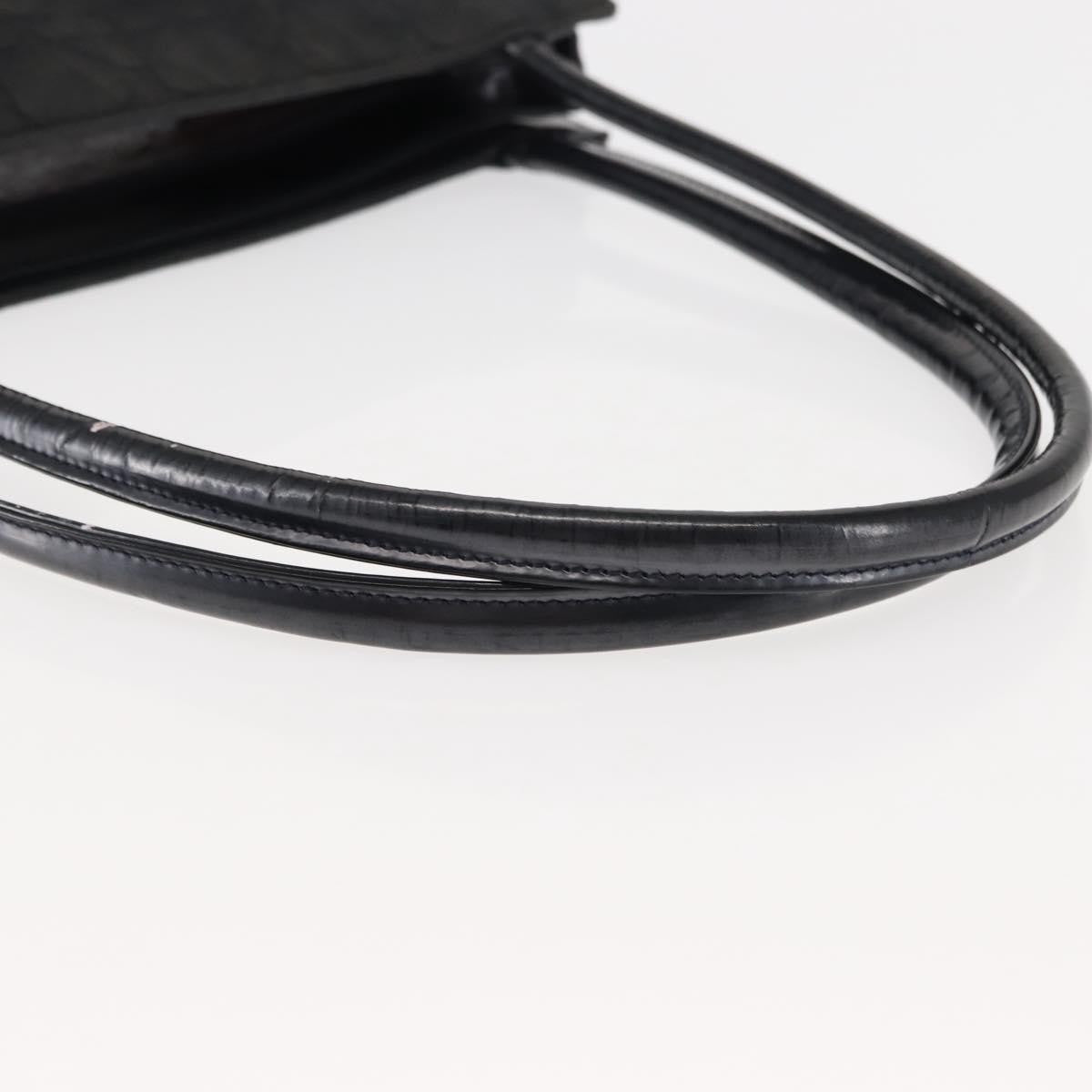 Dior Christian Dior Canage Shoulder Bag Nylon Black Silver Authentic 144646