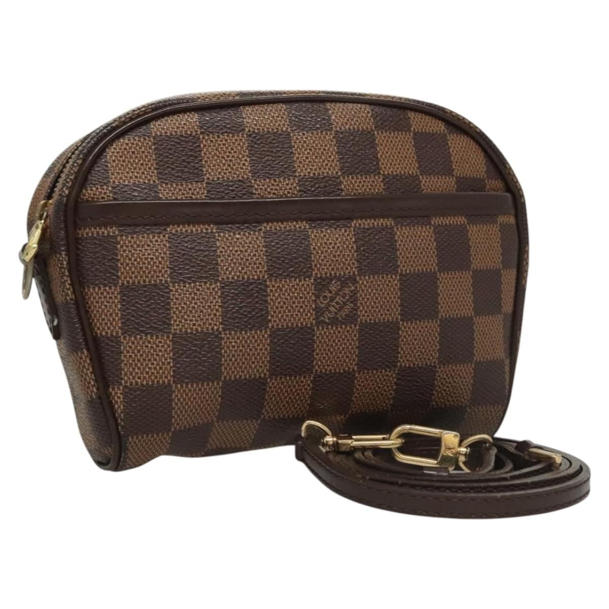 Louis Vuitton LOUIS VUITTON Damier Ebene Pochette Ipanema Shoulder Bag N51296 LV Authentic 120073