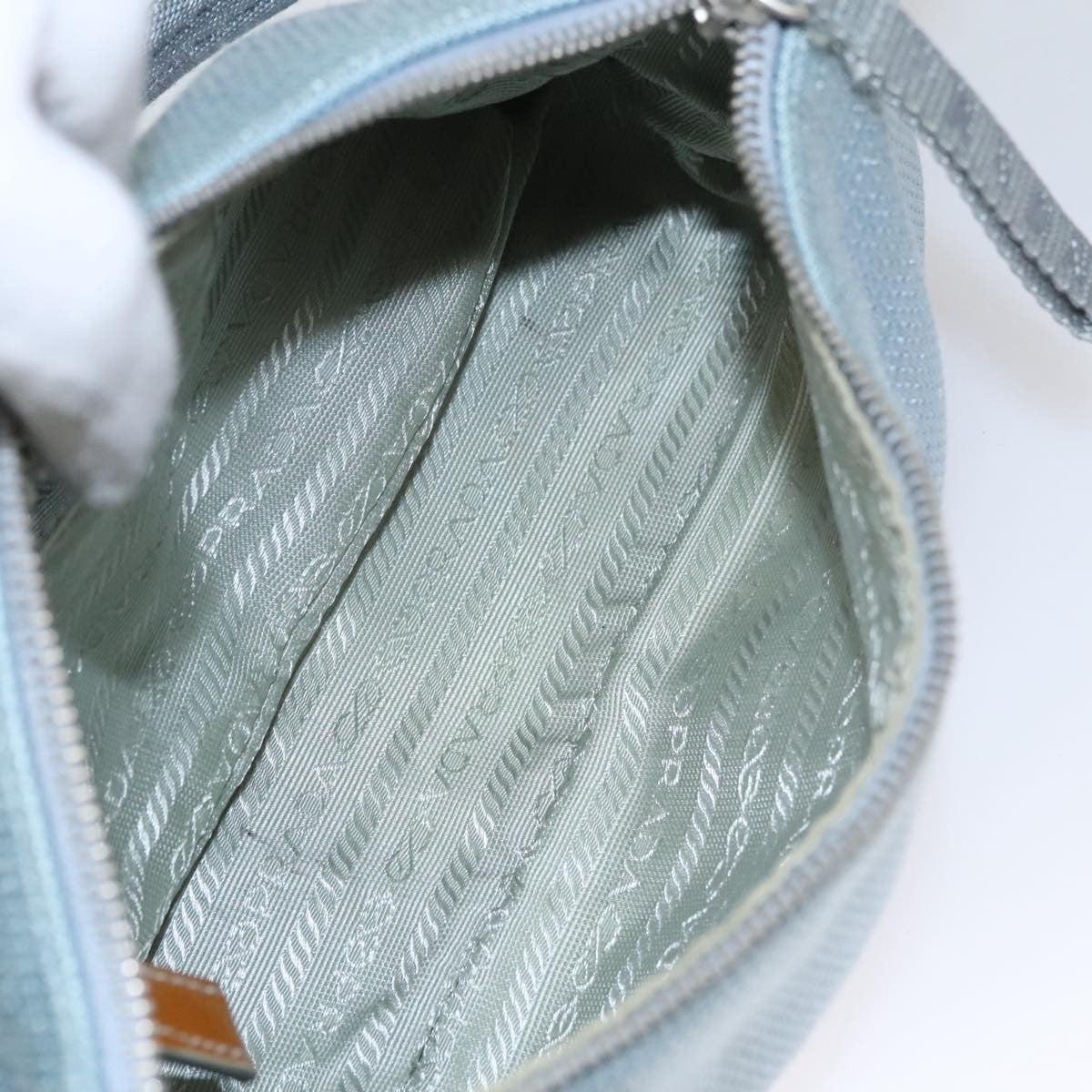 Prada PRADA Sports Shoulder Bag Canvas Blue Authentic bs21360