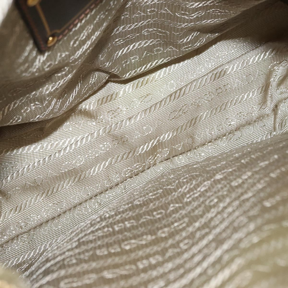 Prada PRADA Shoulder Bag Nylon Green Gold Authentic 155214