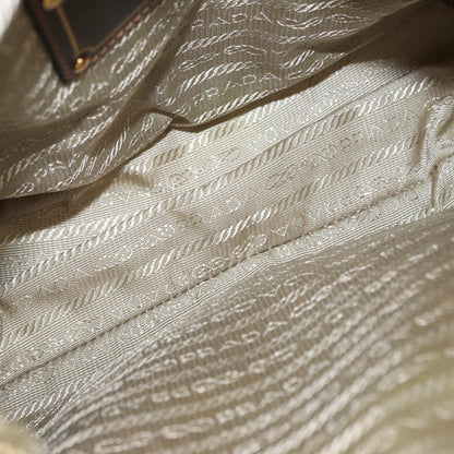 Prada PRADA Shoulder Bag Nylon Green Gold Authentic 155214
