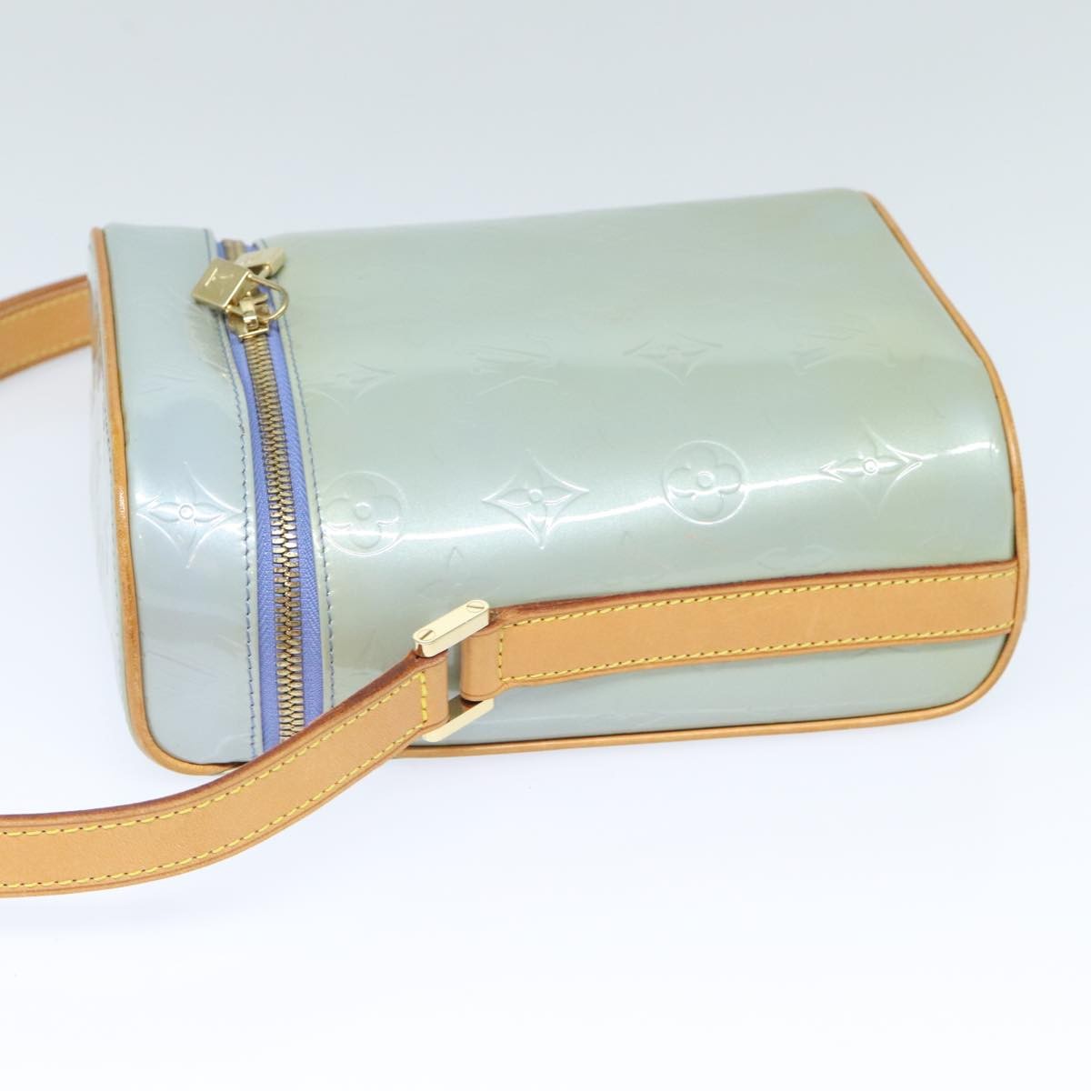 Louis Vuitton LOUIS VUITTON Monogram Vernis Sullivan Vertical Bag Lavande M91258 LV Authentic 90945