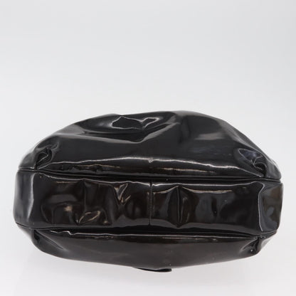 Salvatore Ferragamo Salvatore Ferragamo Gancini Hand Bag Patent leather Dark Brown Authentic bs35239