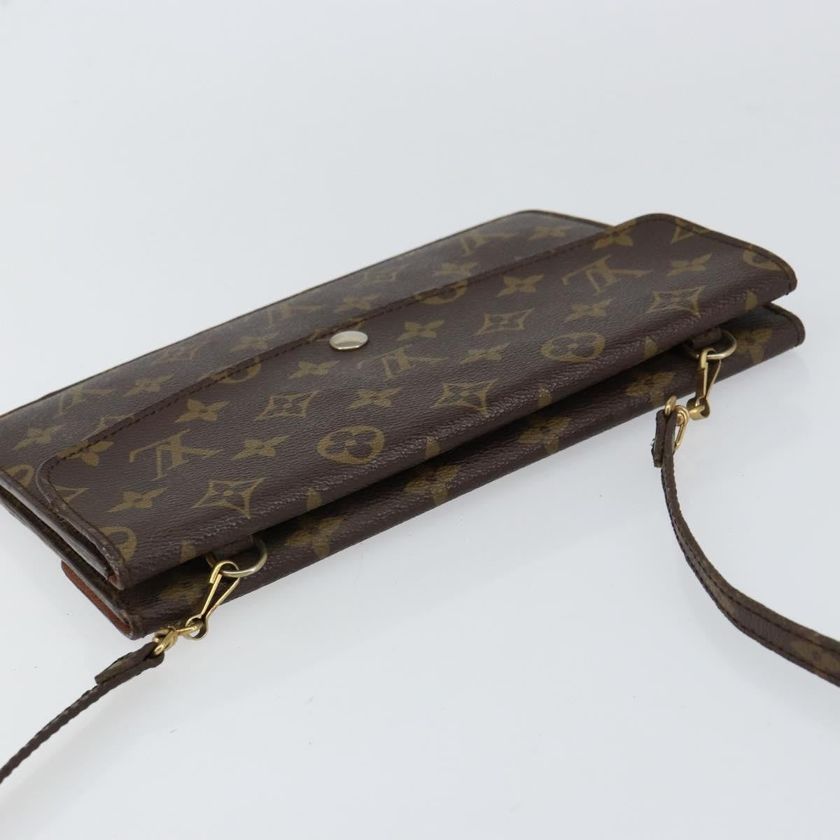Louis Vuitton LOUIS VUITTON Monogram Double Rabat Shoulder Bag M51815 LV Authentic yk19818