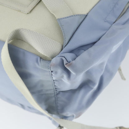 Prada PRADA Backpack Nylon Light Blue Silver Authentic 169576 Bag