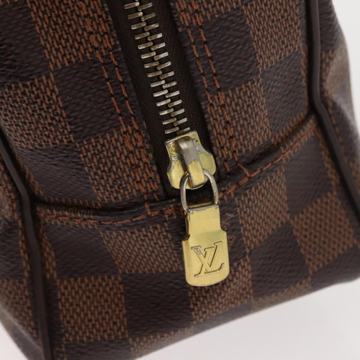 Louis Vuitton LOUIS VUITTON Damier Ebene Trousse Toilette25 Clutch Bag N47624 LV Authentic 151153