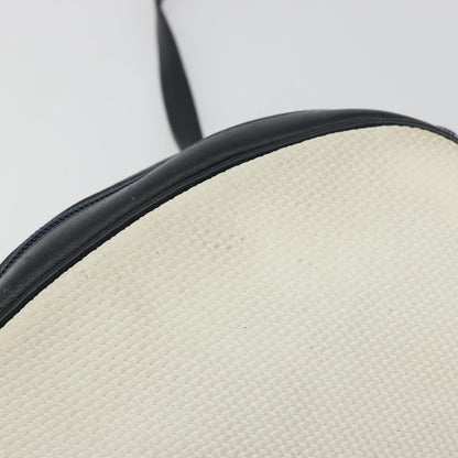 Saint Laurent SAINT LAURENT Shoulder Bag Leather White Gold Authentic 156806