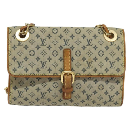 Louis Vuitton LOUIS VUITTON Monogram Mini Camille Chain Shoulder Bag Blue M92002 Authentic BD1396