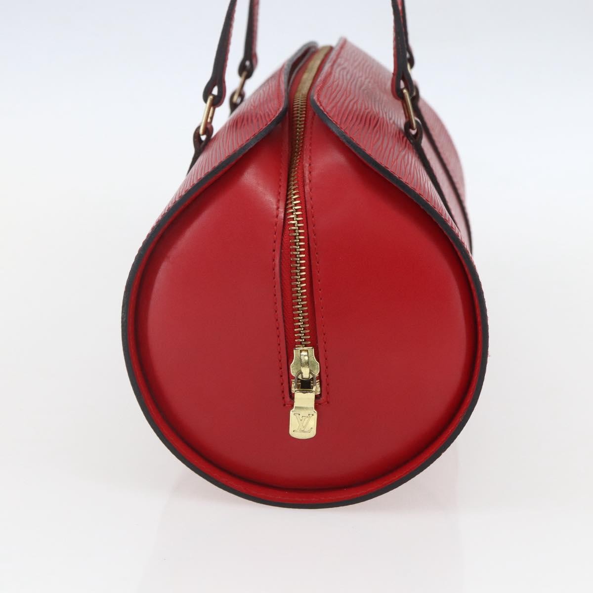 Louis Vuitton LOUIS VUITTON Epi Soufflot Hand Bag Red M52227 LV Authentic mr1713V