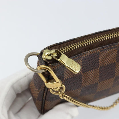 Louis Vuitton LOUIS VUITTON Damier Ebene Mini Pochette Accessoires Pouch N58009 LV Authentic 156078 Bag