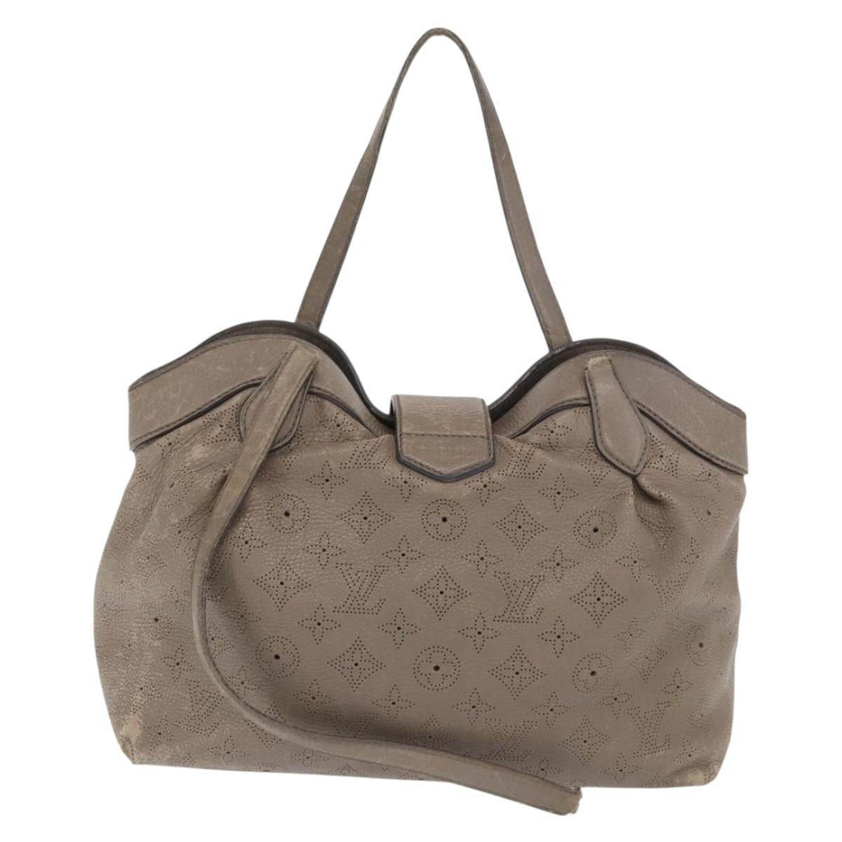 Louis Vuitton LOUIS VUITTON Mahina Shiels PM Hand Bag Leather Opal M93084 LV Authentic BA10353