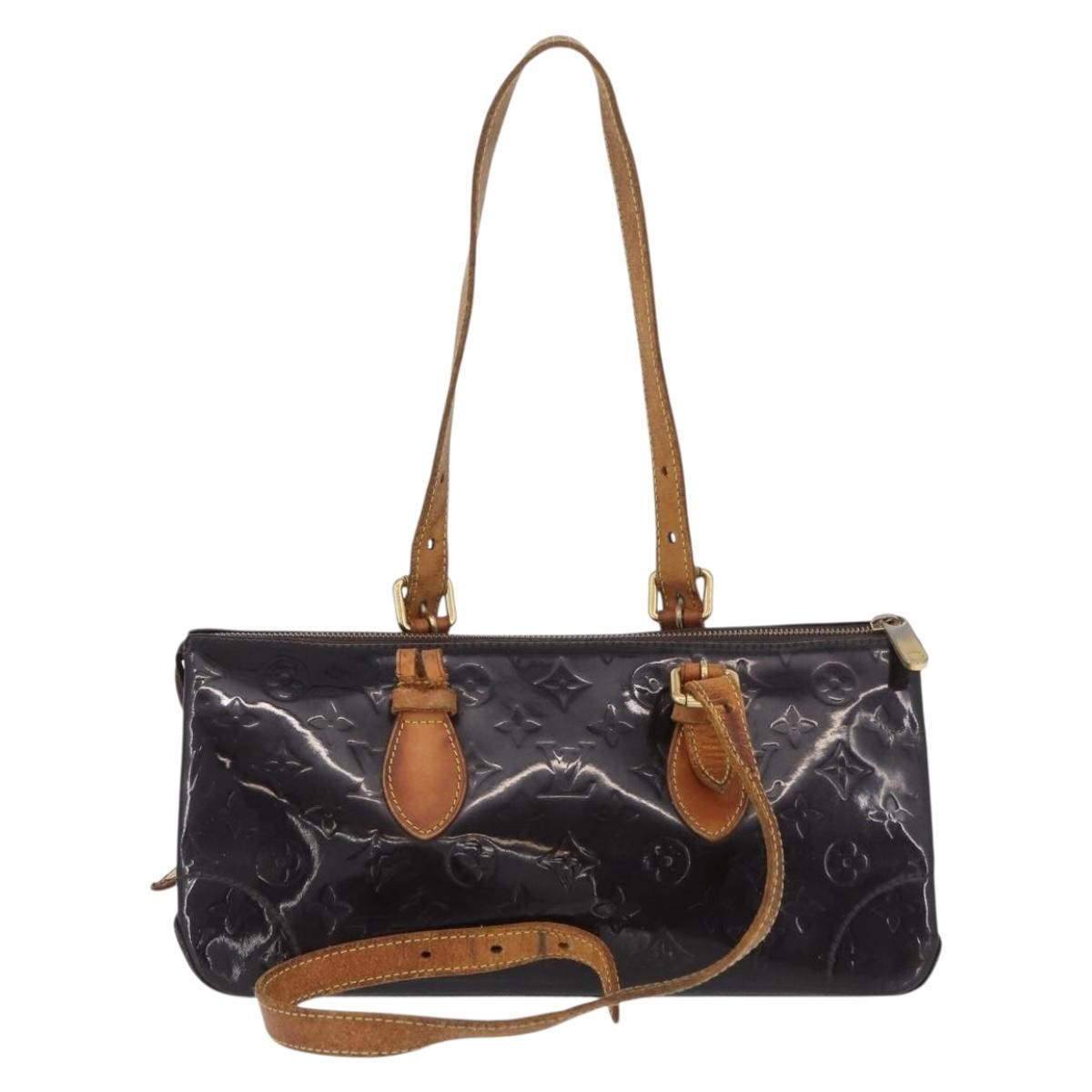 Louis Vuitton LOUIS VUITTON Monogram Vernis Rosewood Avenue Bag Amarante M93510 Authentic AMZ365