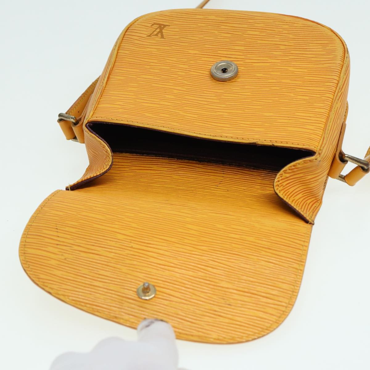 Louis Vuitton LOUIS VUITTON Epi Saint Cloud PM Shoulder Bag Yellow M52219 LV Authentic 83031