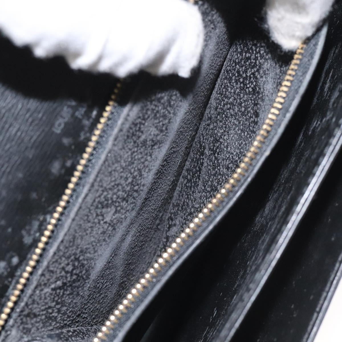 Louis Vuitton LOUIS VUITTON Epi Free Run Shoulder Bag Black M52402 LV Authentic 114385