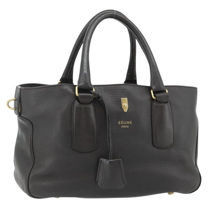 Celine CELINE New Boogie Bag Hand Bag Leather Brown Gold Authentic 179282A