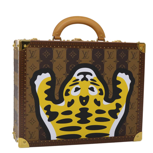 Louis Vuitton LOUIS VUITTON Monogram Stripe Cotteville 40 Trunk HUMAN MADE M20464 Authentic 48522S Bag