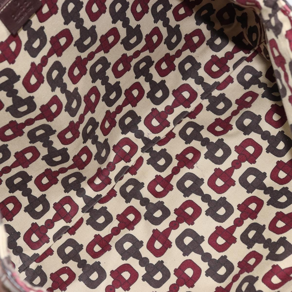 Gucci GUCCI GG Canvas Guccissima Tote Bag Leather Brown Gold 141472 Authentic 176366