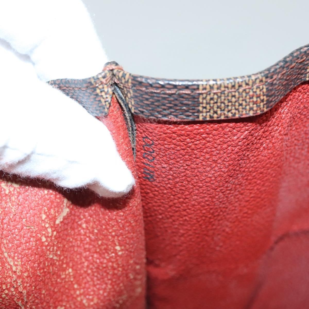 Louis Vuitton LOUIS VUITTON Damier Ebene Sac Plat Hand Bag N51140 LV Authentic 118710