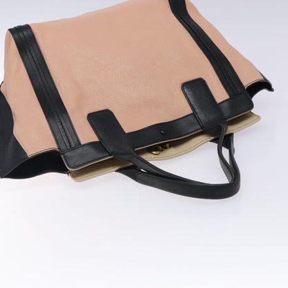 Chloé Chloé Chloe Alison Tote Bag Leather Pink Black Authentic gh323