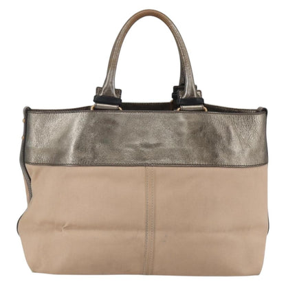 Chloé Chloé Chloe Tote Bag PVC Leather Gold Authentic 162332