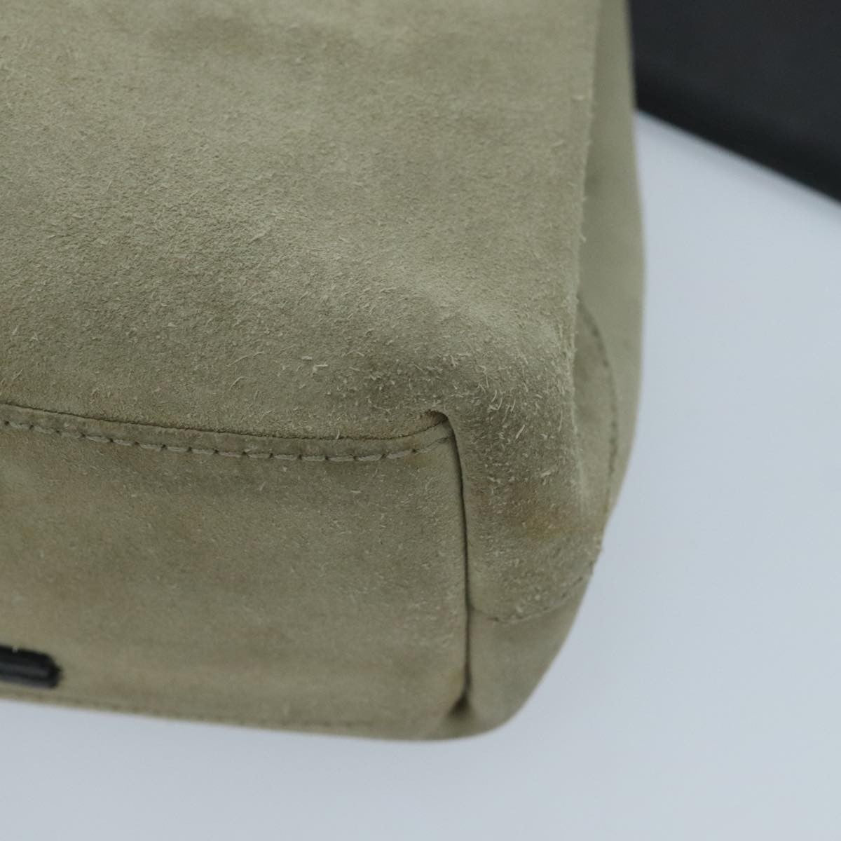 Gucci GUCCI Shoulder Bag Suede Beige 101341 Authentic 96679