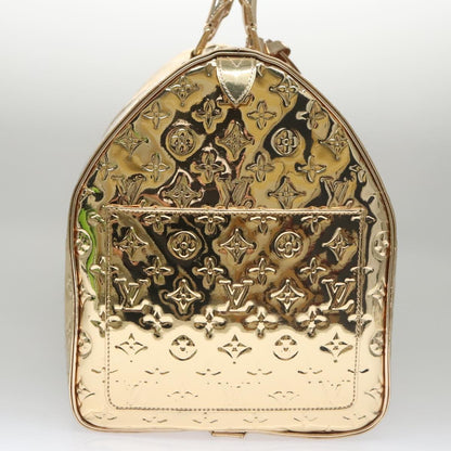 Louis Vuitton LOUIS VUITTON Monogram Miroir Keepall 55 Boston Bag Gold LV Authentic 104239S