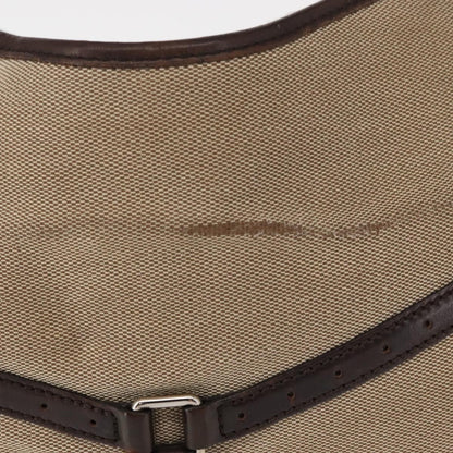 Gucci GUCCI Web Sherry Line Shoulder Bag Beige Silver Red 114877 Authentic yk19547