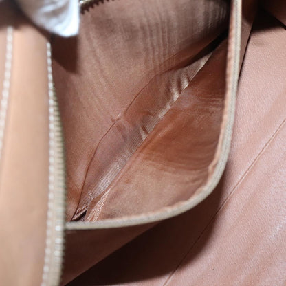 Celine CELINE Macadam Canvas Hand Bag PVC Leather 2way Brown Gold Authentic 123320
