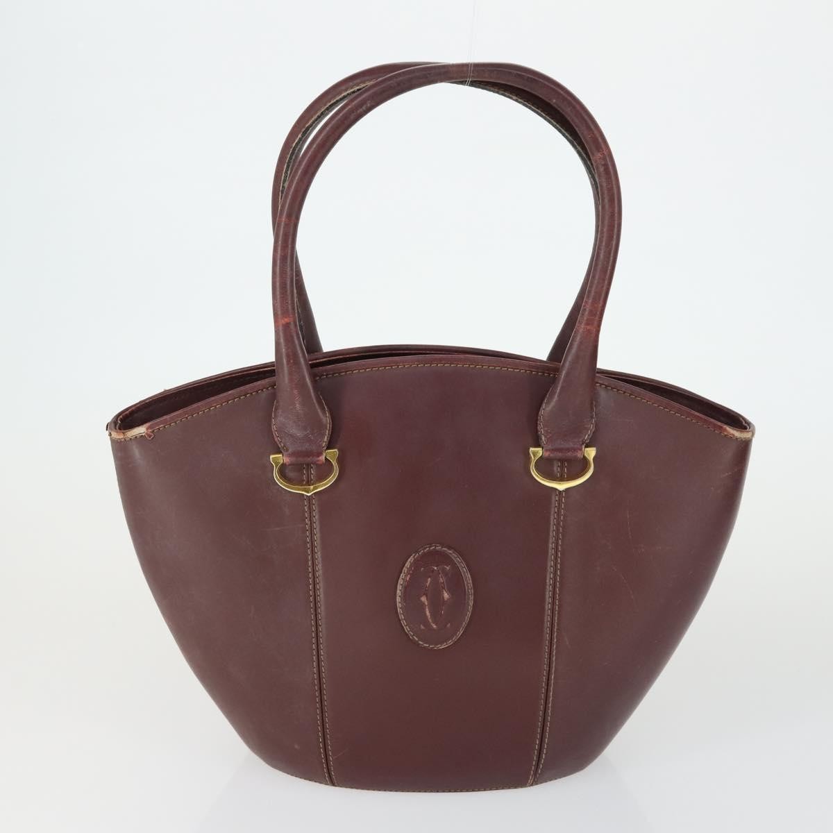 Prada PRADA Cartier Gucci Bag Patent leather 3 Set Black Brown Bordeaux Authentic am10507