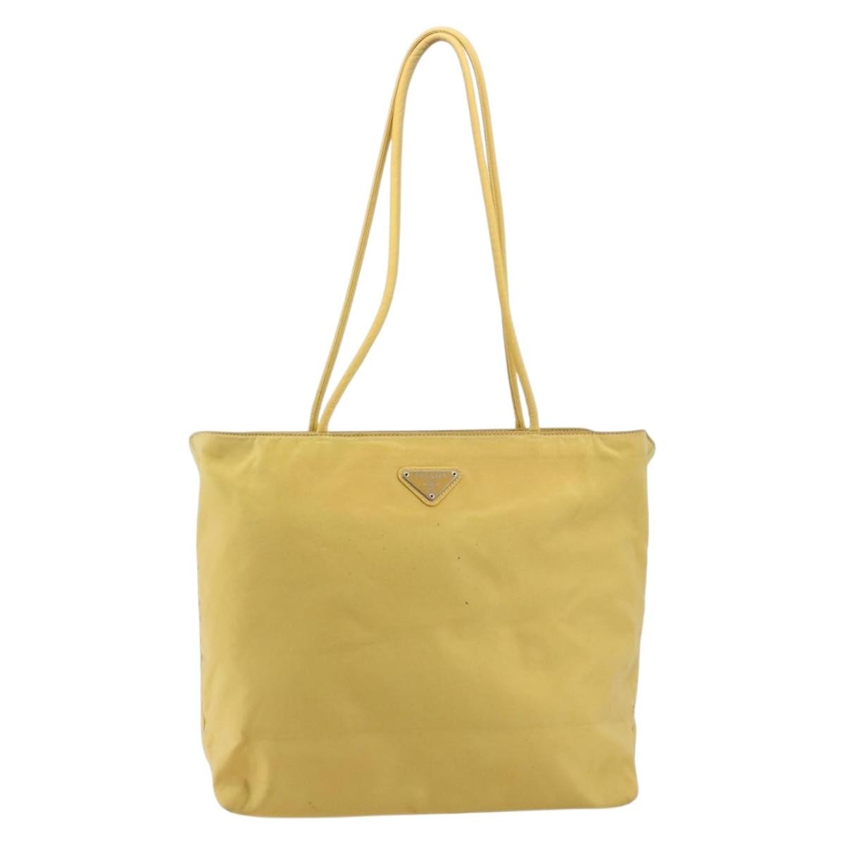 Prada PRADA Tote Bag Nylon Yellow Authentic 181131