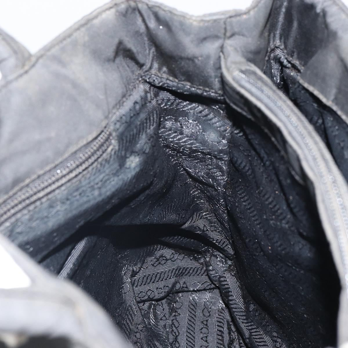 Prada PRADA Hand Bag Nylon Black Authentic 161789