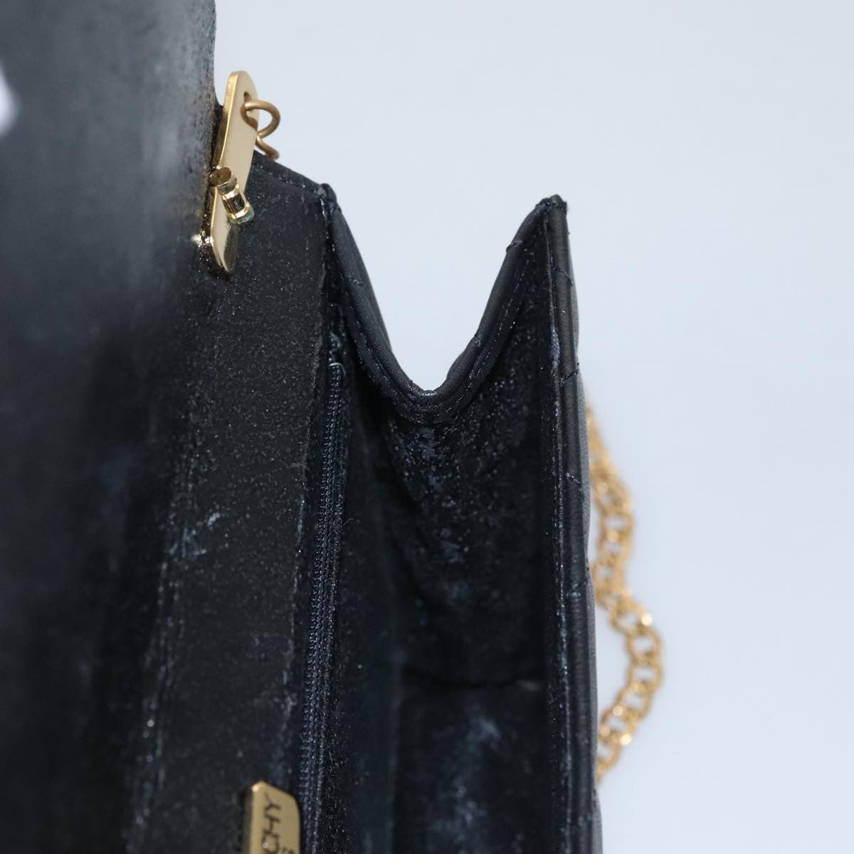 Givenchy GIVENCHY Chain Shoulder Bag Leather Black Authentic bs20851