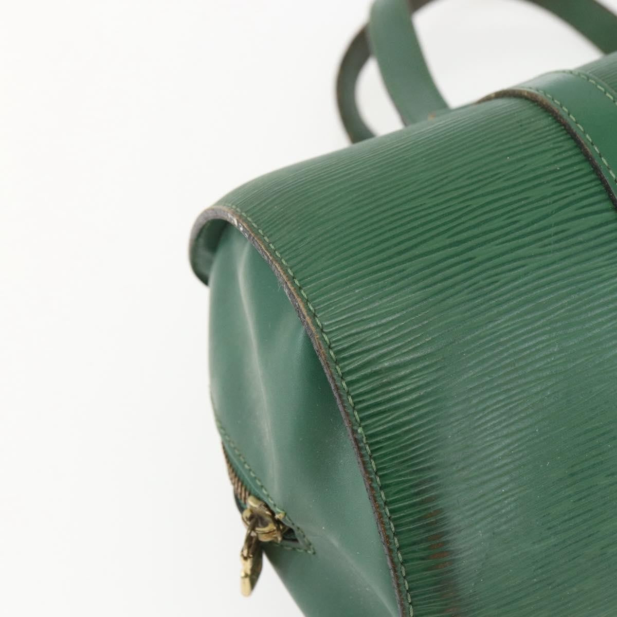Louis Vuitton LOUIS VUITTON Epi Soufflot Hand Bag Green M52224 LV Authentic 170774