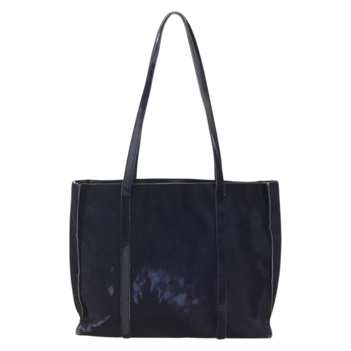 Prada PRADA Tote Bag Harako leather Navy Authentic 167194