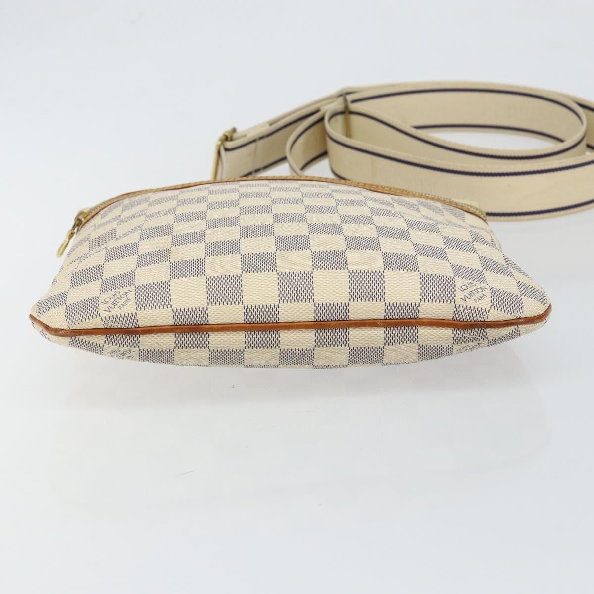 Louis Vuitton LOUIS VUITTON Damier Azur Pochette Bosphore Shoulder Bag N51112 LV Authentic BA7009